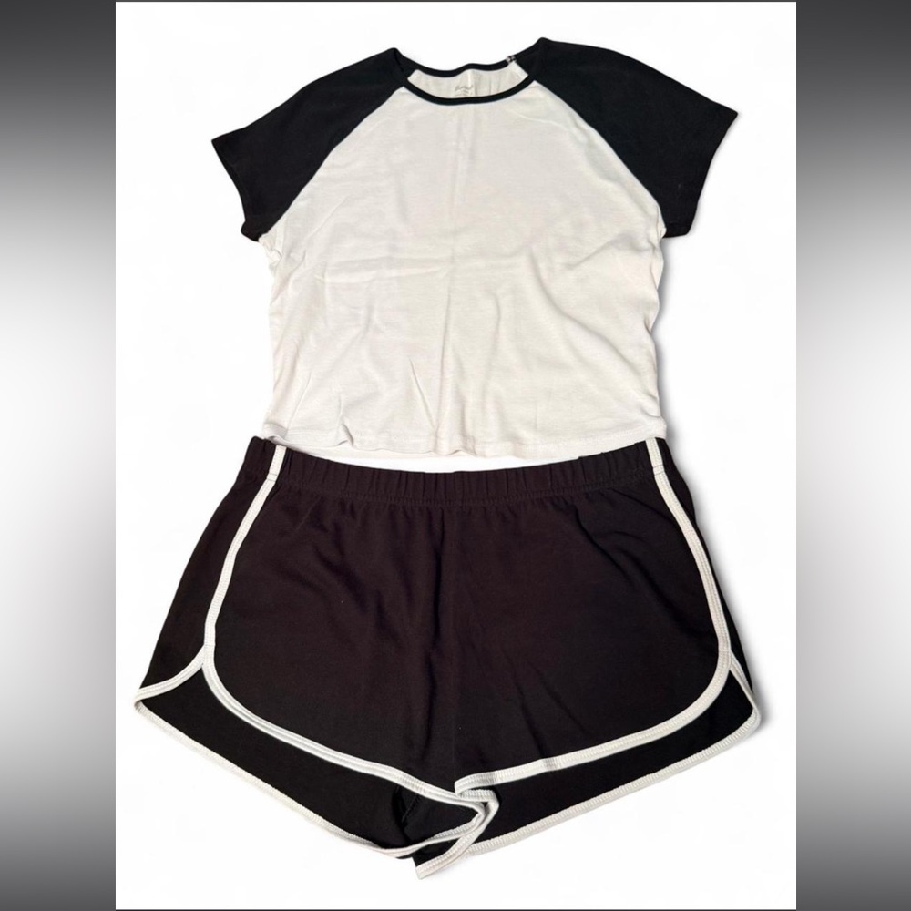 No Boundaries Black and White Athletic Set